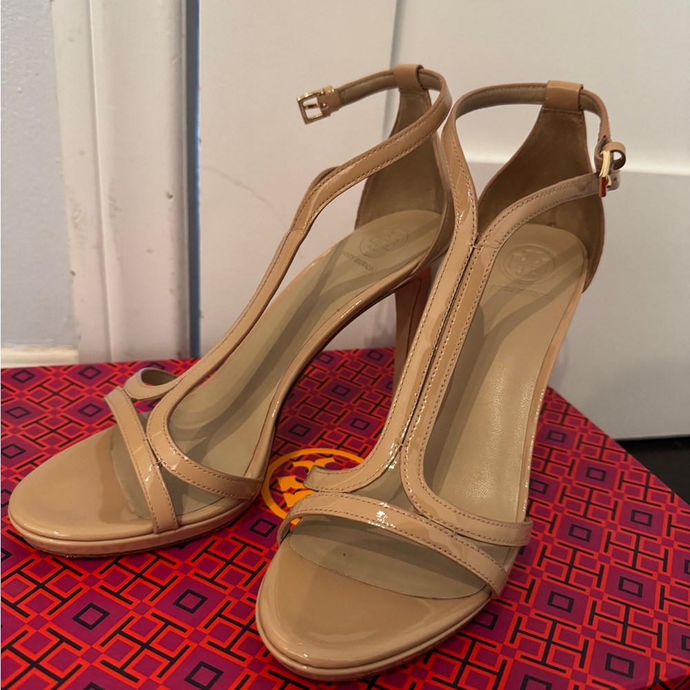 🤩 Tory Burch Authentic Tan Heels (BOX INCLUDED‼️)